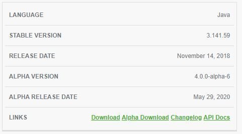 eclipse download for selenium webdriver