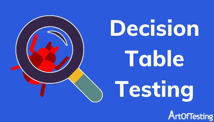 Decision table testing