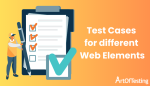 Test Cases for Different Web Elements - Header, Footer...